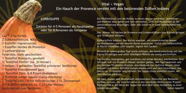 Kürbissuppe vital und vegan